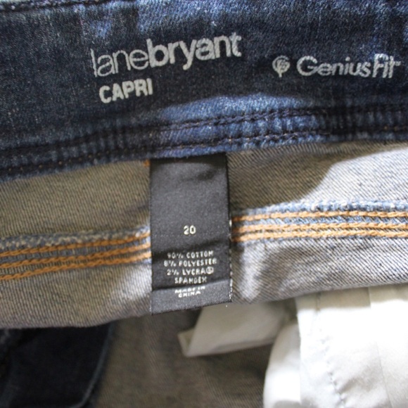 Lane Bryant Genius Fit Capri Jeans Plus Size 20 Preowned - Picture 7 of 7